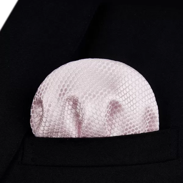HISDERN Bow Ties for Men Polka Dot Selftie Bowtie and Pocket Square Classic Business Tuxedo Wedding Bowties Handkerchief