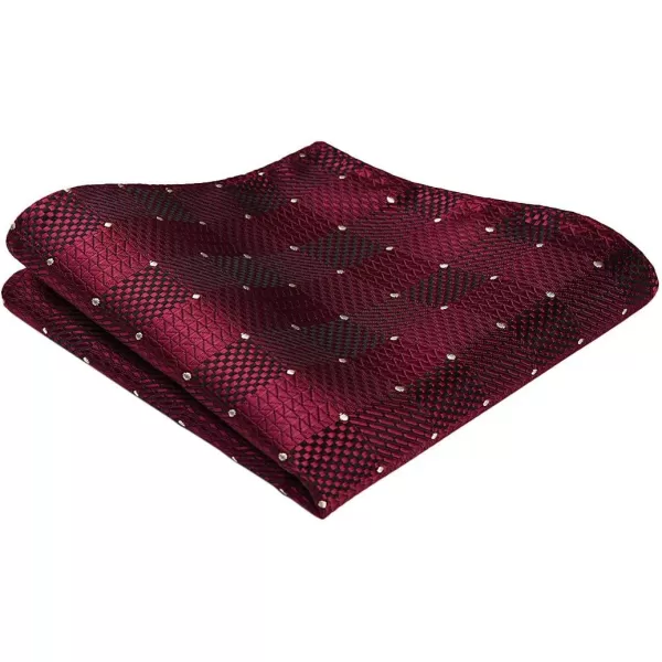 HISDERN Bow Ties for Men Pre-Tie Bow Tie and Pocket Square Set Bowtie Formal Tuxedo Wedding Bowties Handkerchief Set
