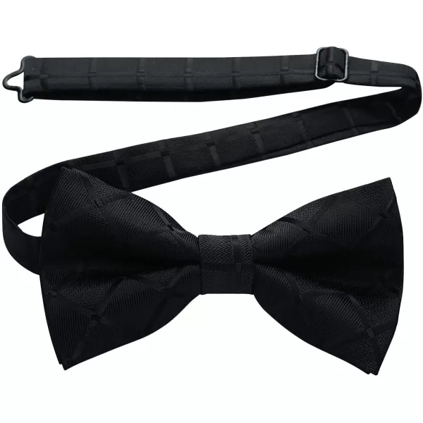 HISDERN Bow Ties for Men Pre-Tie Bow Tie and Pocket Square Set Bowtie Formal Tuxedo Wedding Bowties Handkerchief Set