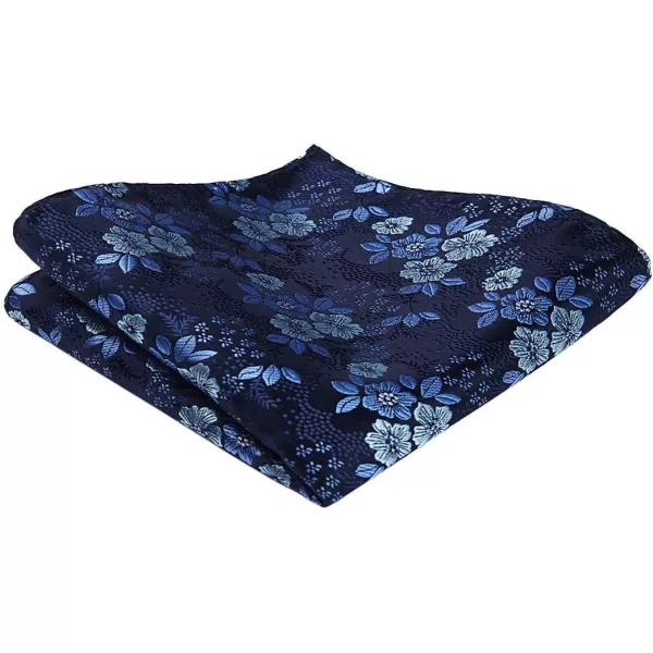 HISDERN Bow Ties for Men Pre-tied Paisley Bow Ties Pocket Square Set Men's Bowtie Wedding Party
