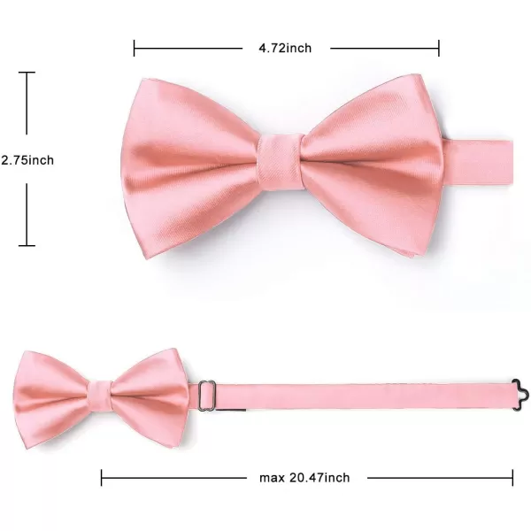 HISDERN Bow Ties for Men Pretied Bowties Classic Formal Business Bow Tie Adjustable Tuxedo Bowtie for Wedding Party