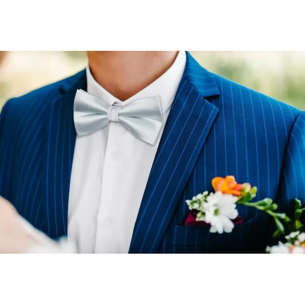 HISDERN Bow Ties for Men Pretied Bowties Classic Formal Business Bow Tie Adjustable Tuxedo Bowtie for Wedding Party