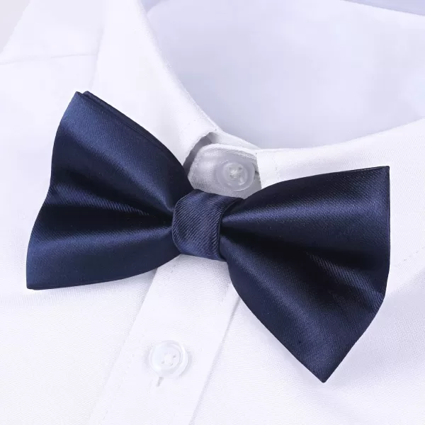 HISDERN Bow Ties for Men Pretied Bowties Classic Formal Business Bow Tie Adjustable Tuxedo Bowtie for Wedding Party