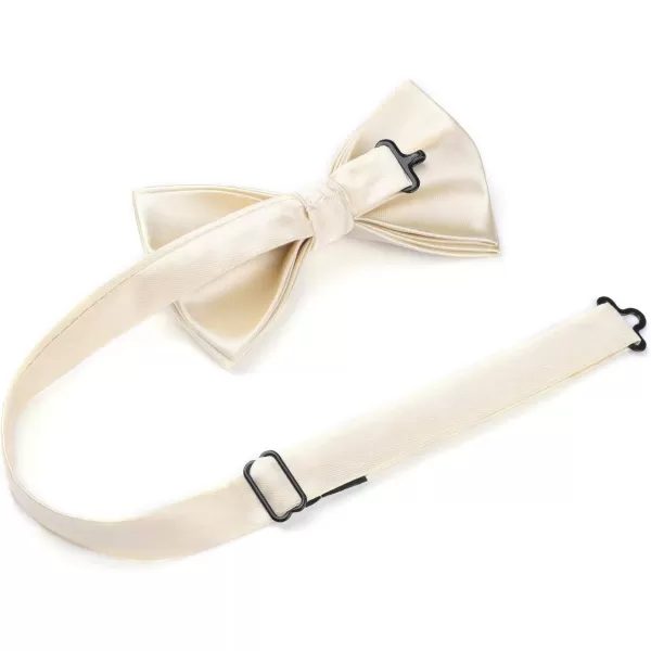 HISDERN Bow Ties for Men Pretied Bowties Classic Formal Business Bow Tie Adjustable Tuxedo Bowtie for Wedding Party