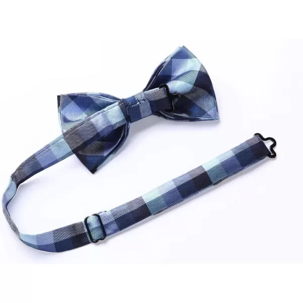 HISDERN Bow Ties for Men Pretied Bowties Classic Formal Business Bow Tie Adjustable Tuxedo Bowtie for Wedding Party