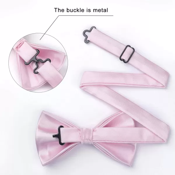 HISDERN Bow Ties for Men Pretied Bowties Classic Formal Business Bow Tie Adjustable Tuxedo Bowtie for Wedding Party