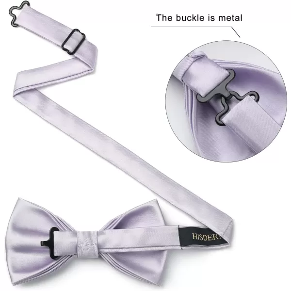 HISDERN Bow Ties for Men Pretied Bowties Classic Formal Business Bow Tie Adjustable Tuxedo Bowtie for Wedding Party