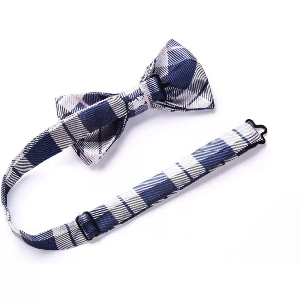 HISDERN Bow Ties for Men Pretied Bowties Classic Formal Business Bow Tie Adjustable Tuxedo Bowtie for Wedding Party