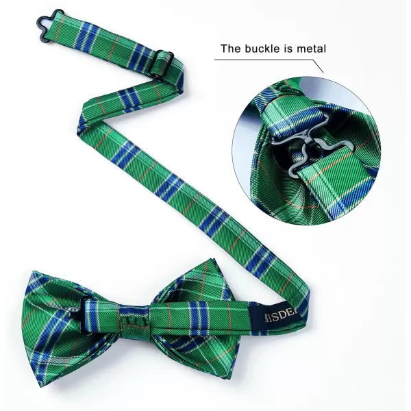 HISDERN Bow Ties for Men Pretied Bowties Classic Formal Business Bow Tie Adjustable Tuxedo Bowtie for Wedding Party