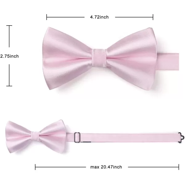 HISDERN Bow Ties for Men Pretied Bowties Classic Formal Business Bow Tie Adjustable Tuxedo Bowtie for Wedding Party