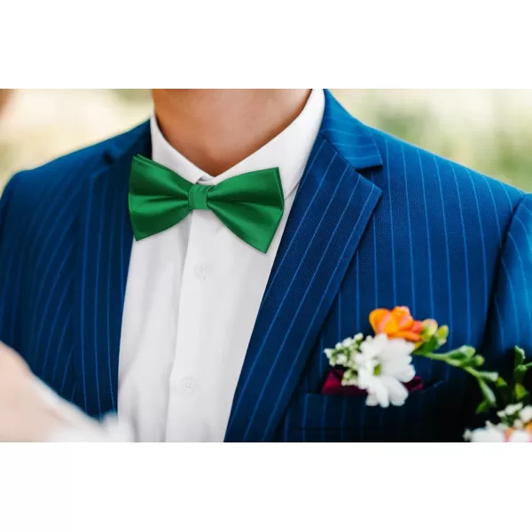 HISDERN Bow Ties for Men Pretied Bowties Classic Formal Business Bow Tie Adjustable Tuxedo Bowtie for Wedding Party