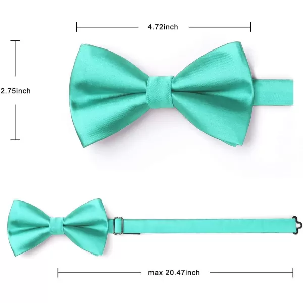HISDERN Bow Ties for Men Pretied Bowties Classic Formal Business Bow Tie Adjustable Tuxedo Bowtie for Wedding Party