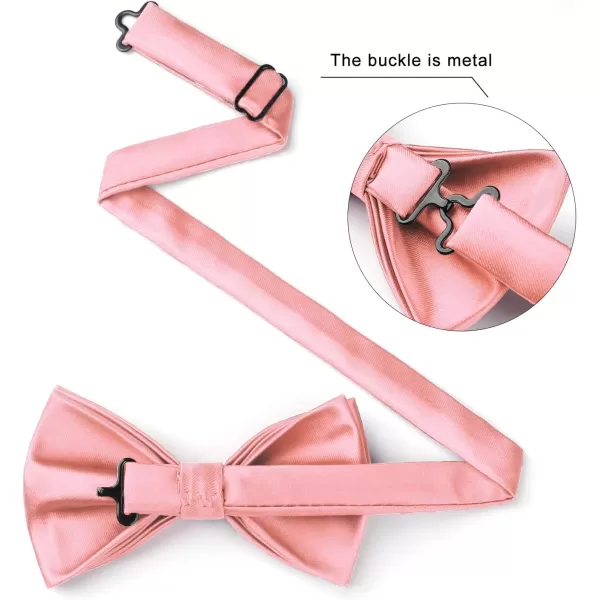 HISDERN Bow Ties for Men Pretied Bowties Classic Formal Business Bow Tie Adjustable Tuxedo Bowtie for Wedding Party