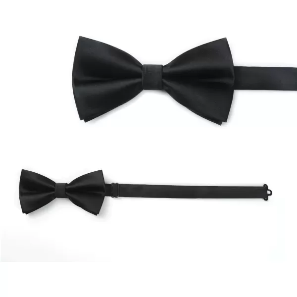 HISDERN Bow Ties for Men Pretied Bowties Classic Formal Business Bow Tie Adjustable Tuxedo Bowtie for Wedding Party