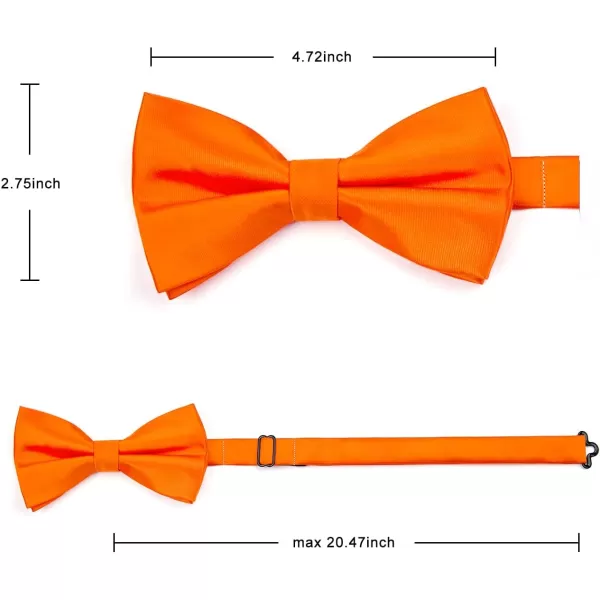 HISDERN Bow Ties for Men Pretied Bowties Classic Formal Business Bow Tie Adjustable Tuxedo Bowtie for Wedding Party