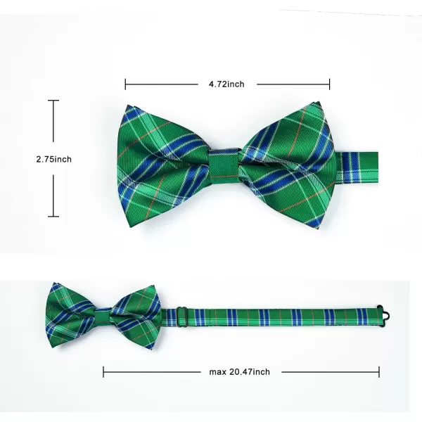 HISDERN Bow Ties for Men Pretied Bowties Classic Formal Business Bow Tie Adjustable Tuxedo Bowtie for Wedding Party