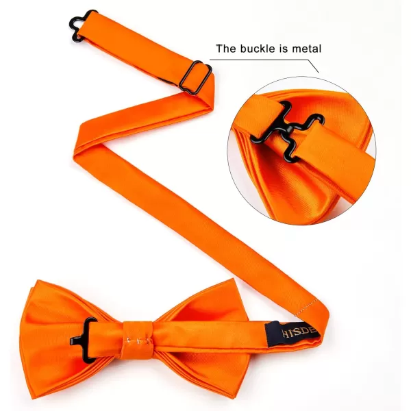 HISDERN Bow Ties for Men Pretied Bowties Classic Formal Business Bow Tie Adjustable Tuxedo Bowtie for Wedding Party