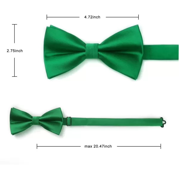 HISDERN Bow Ties for Men Pretied Bowties Classic Formal Business Bow Tie Adjustable Tuxedo Bowtie for Wedding Party