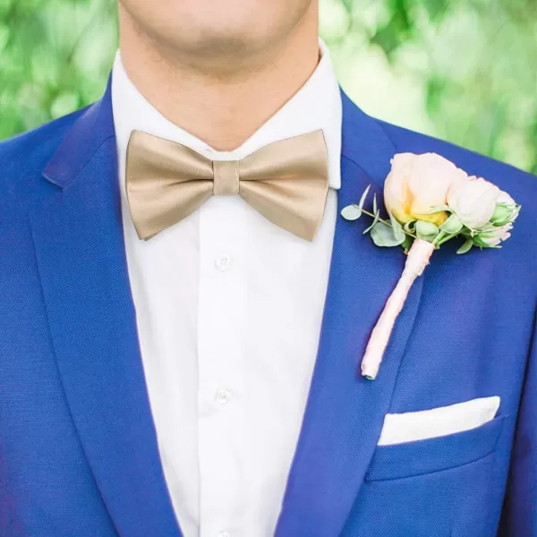 HISDERN Bow Ties for Men Pretied Bowties Classic Formal Business Bow Tie Adjustable Tuxedo Bowtie for Wedding Party
