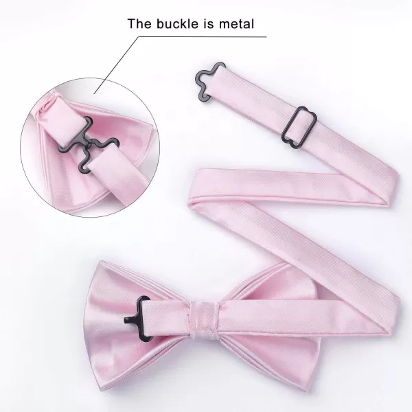 HISDERN Bow Ties for Men Pretied Bowties Classic Formal Business Bow Tie Adjustable Tuxedo Bowtie for Wedding Party