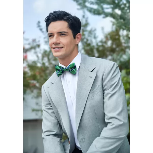 HISDERN Bow Ties for Men Pretied Bowties Classic Formal Business Bow Tie Adjustable Tuxedo Bowtie for Wedding Party