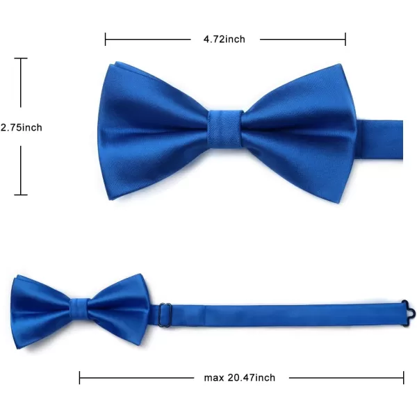 HISDERN Bow Ties for Men Pretied Bowties Classic Formal Business Bow Tie Adjustable Tuxedo Bowtie for Wedding Party