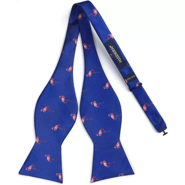 HISDERN Bow Ties for Men Self Tie Animal Bowties Pocket Square Woven Silk Fun Bowtie Handkerchief Set for Wedding Party