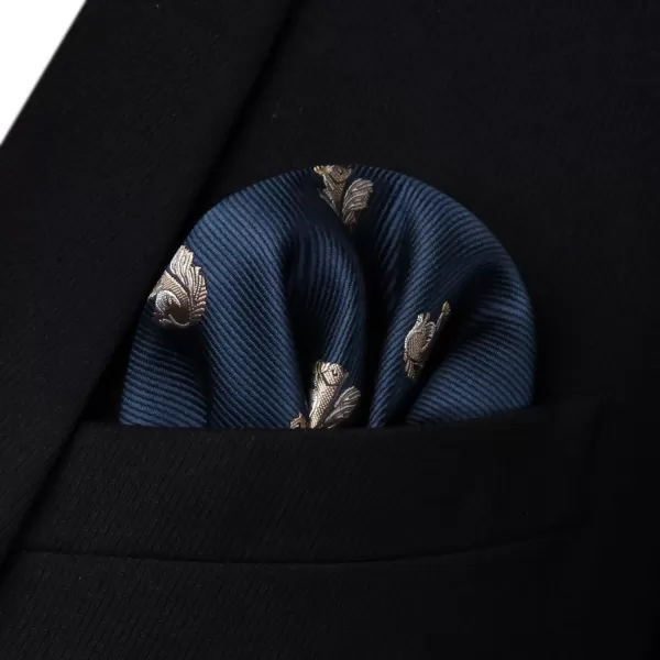 HISDERN Bow Ties for Men Self Tie Animal Bowties Pocket Square Woven Silk Fun Bowtie Handkerchief Set for Wedding Party