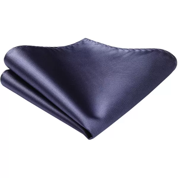 HISDERN Bow Ties for Men Solid Color Self Tie Bow Tie Pocket Square Set Classic Formal Satin Bowties for Tuxedo Wedding Party