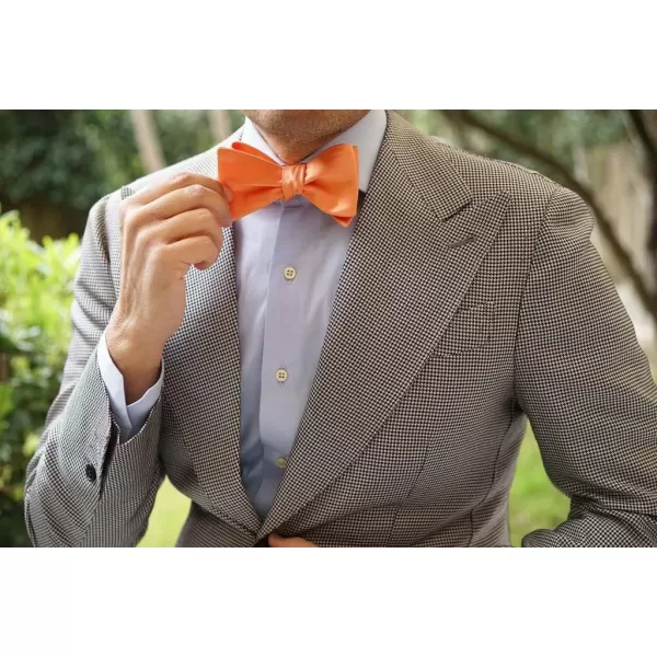 HISDERN Bow Ties for Men Solid Color Self Tie Bow Tie Pocket Square Set Classic Formal Satin Bowties for Tuxedo Wedding Party