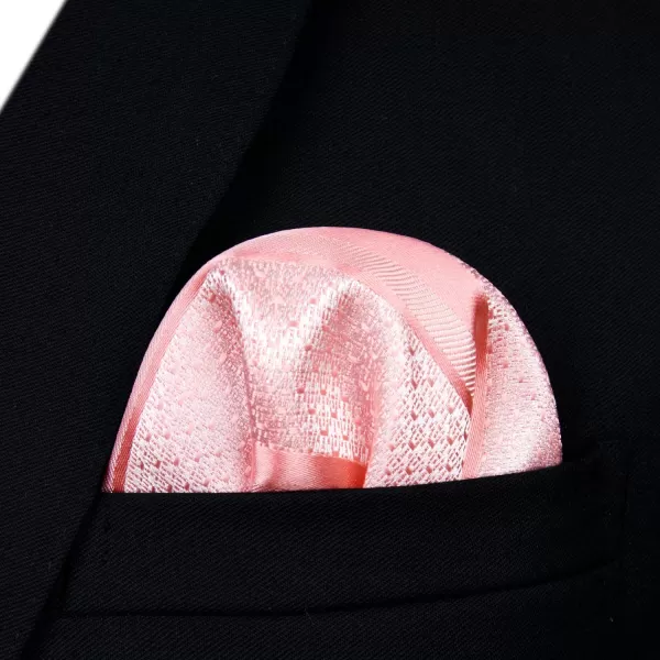HISDERN Bow Ties for Men Striped Bowties Men's Self Tie Bowtie Handkerchief Formal Tuxedo Wedding Bowties and Pocket Square