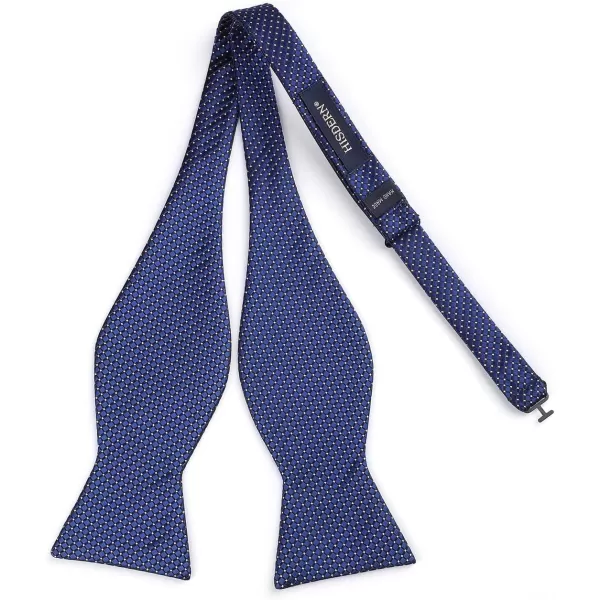 HISDERN Bow tie and Suspenders for Men Plaid Suspender Self Bowtie Pocket Square Adjustable Y Shape Mens Trouser Braces