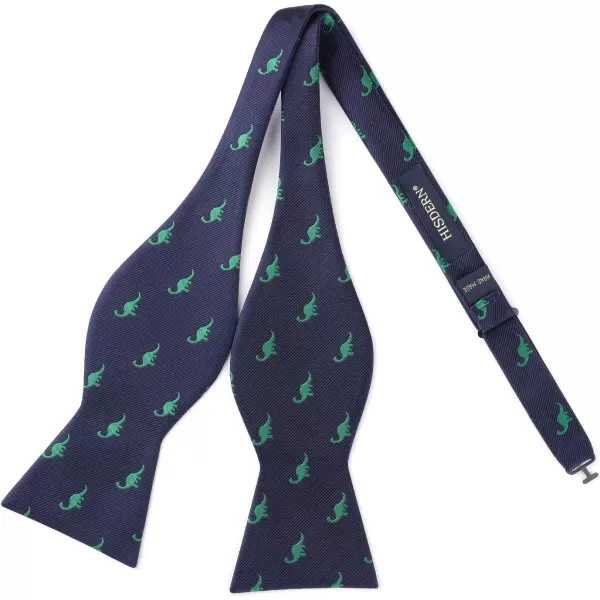 HISDERN Bow tie and Suspenders for Men Plaid Suspender Self Bowtie Pocket Square Adjustable Y Shape Mens Trouser Braces