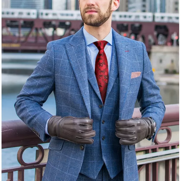 HISDERN Men Floral Ties Woven Classic 3.4" Necktie Set Formal tie Pocket Square for Wedding with Handkerchief Gift Box