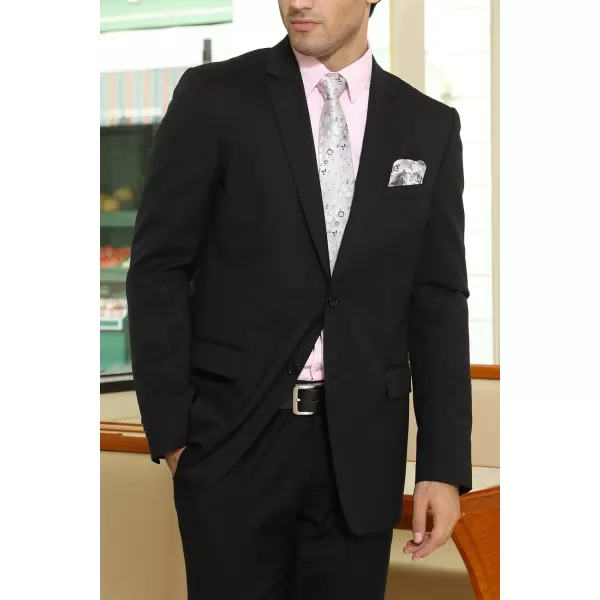 HISDERN Men Floral Ties Woven Classic 3.4" Necktie Set Formal tie Pocket Square for Wedding with Handkerchief Gift Box
