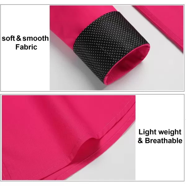 HISDERN Mens Business Dress Shirts Long Sleeve Casual Button Down Shirt Formal Inner Collar Contrast Shirt for Men Wedding