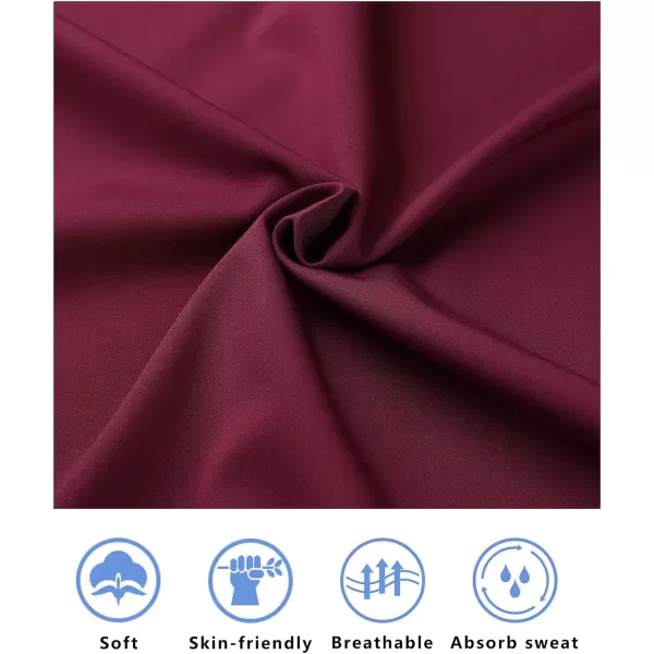 HISDERN Mens Dress Shirts Long Sleeve Button Down Casual Shirts for Men Inner Contrast Formal Business Tuxedo Wedding Shirt