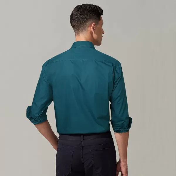 HISDERN Mens Dress Shirts Long Sleeve Button Down Shirts for Men Casual Solid Formal Business Regular Fit Shirt with Pocket
