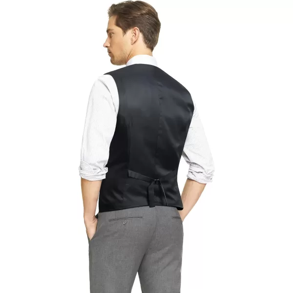 HISDERN Men's Herringbone Tweed Vest British Wedding Premium Wool Blend Suit Vest Business Formal Dress Vests Waistcoat