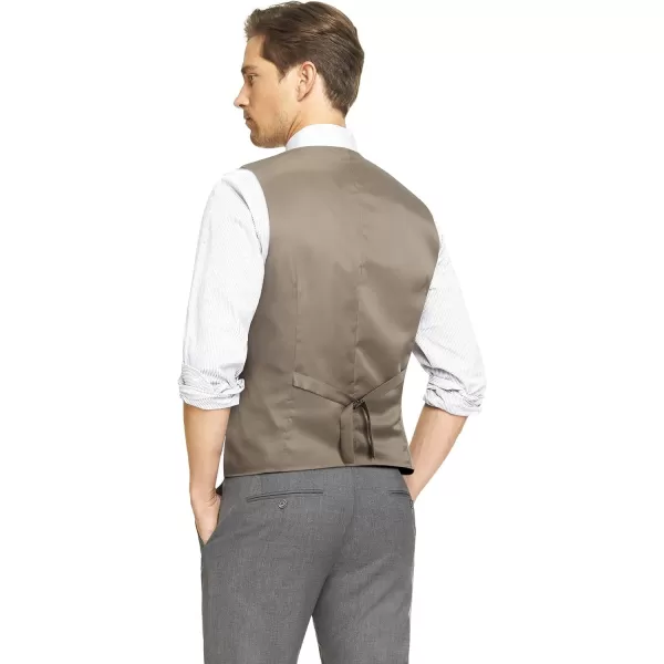 HISDERN Men's Herringbone Tweed Vest British Wedding Premium Wool Blend Suit Vest Business Formal Dress Vests Waistcoat
