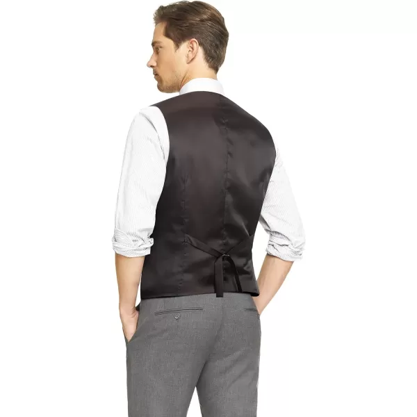 HISDERN Men's Herringbone Tweed Vest British Wedding Premium Wool Blend Suit Vest Business Formal Dress Vests Waistcoat