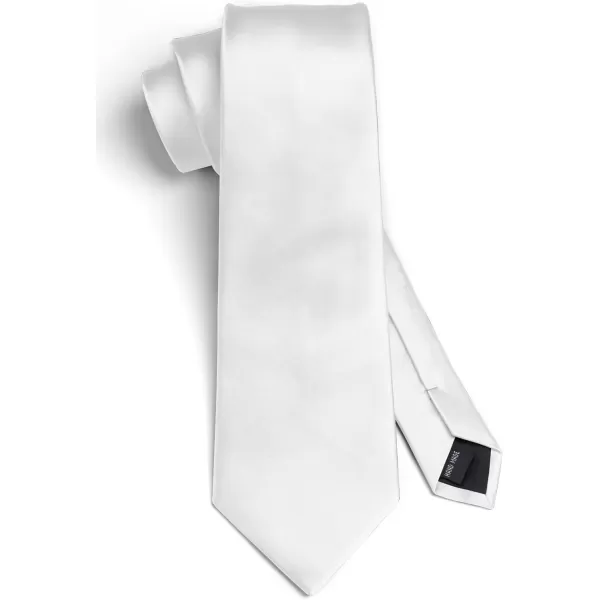 HISDERN Mens Solid Color Ties Formal Satin Necktie and Pocket Square Set Classic Wedding Business Tie &amp; Handkerchief