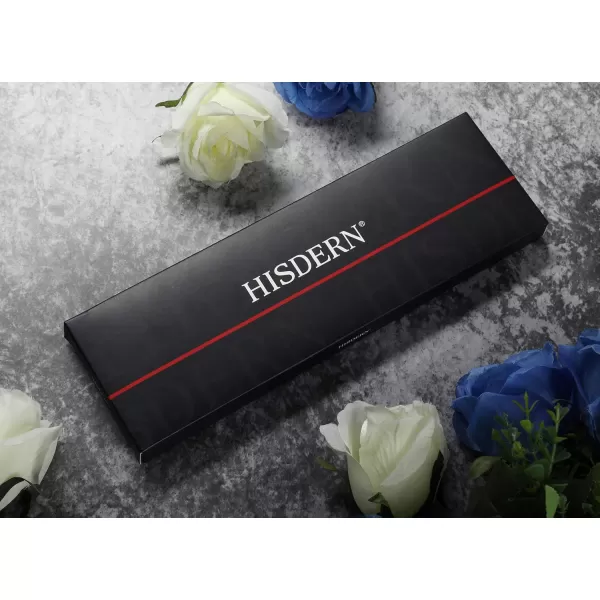 HISDERN Mens Solid Color Ties Formal Satin Necktie and Pocket Square Set Classic Wedding Business Tie &amp; Handkerchief