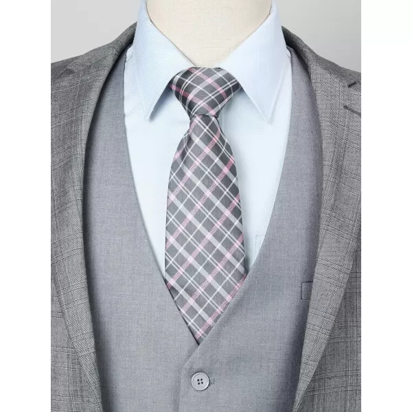 HISDERN Men's Suit Vest Business Formal Dress Waistcoat Vest with 3 Pockets for Suit or Tuxedo