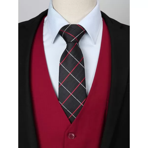 HISDERN Men's Suit Vest Business Formal Dress Waistcoat Vest with 3 Pockets for Suit or Tuxedo