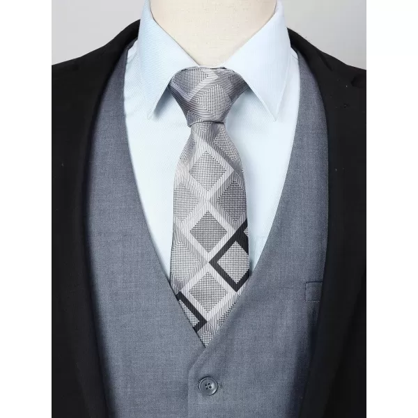 HISDERN Men's Suit Vest Business Formal Dress Waistcoat Vest with 3 Pockets for Suit or Tuxedo
