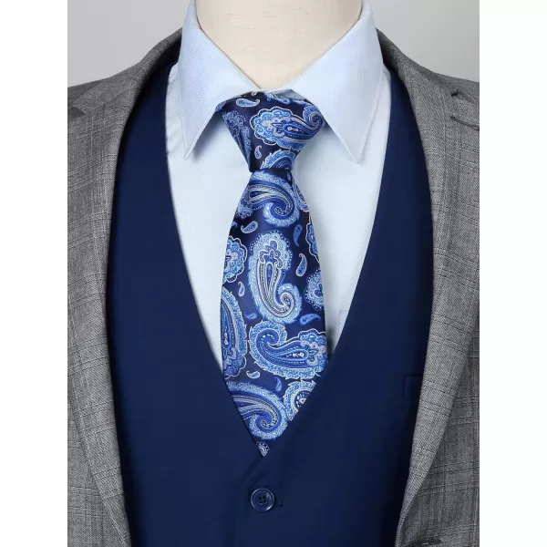 HISDERN Men's Suit Vest Business Formal Dress Waistcoat Vest with 3 Pockets for Suit or Tuxedo