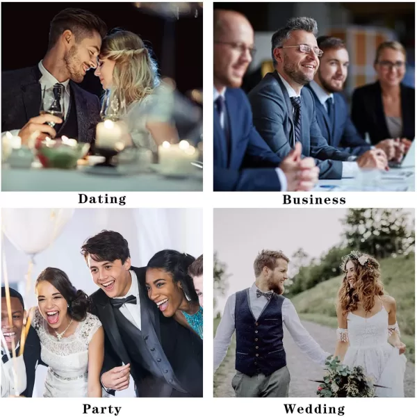 HISDERN Men's Suit Vest Business Formal Plaid Dress Waistcoat Slim Fit Vests for Men with 3 Pocket for Suit or Tuxedo