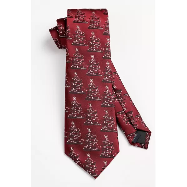 HISDERN Men's Suit Vest Christmas Holiday Season Party Jacquard Waistcoats Necktie Pocket Square Vest Suit Set