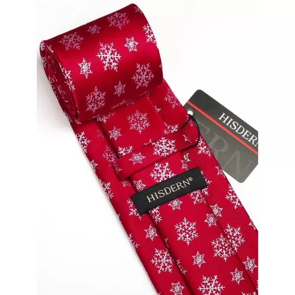 HISDERN Men's Suit Vest Christmas Holiday Season Party Jacquard Waistcoats Necktie Pocket Square Vest Suit Set